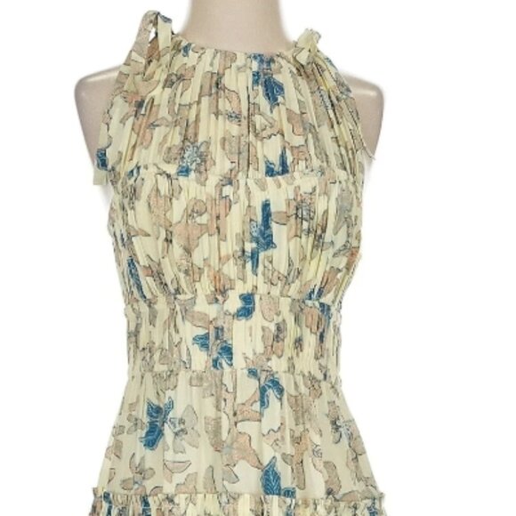 NWOT ULLA JOHNSON Amalthea Silk Midi Dress in Jasmine XS $795 - Picture 10 of 11